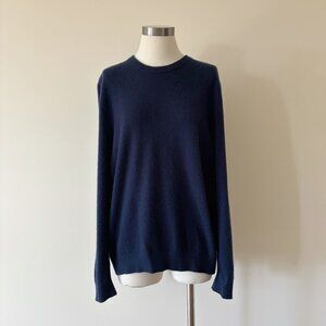 Land's End cashmere sweater blue pullover